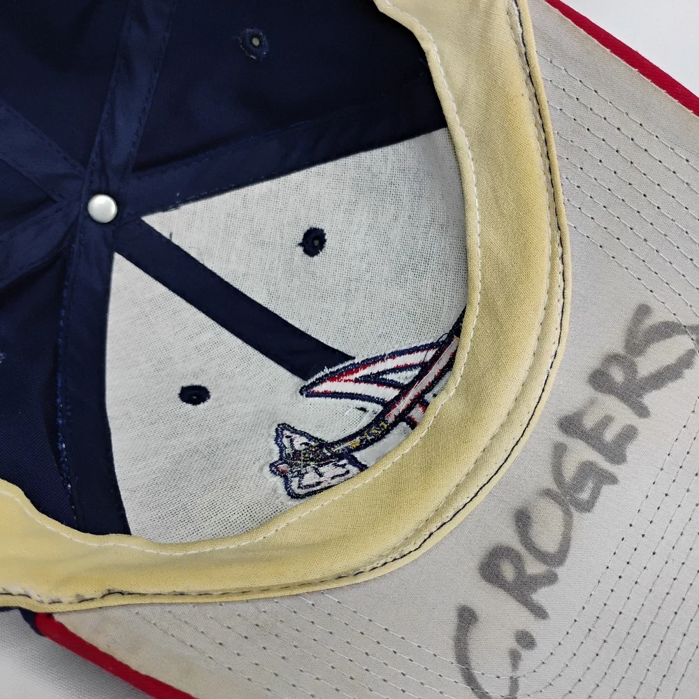 MLB Atlanta Braves Navy Blue & Red Embroidered Sports Ball Cap Adjustable Hat OS